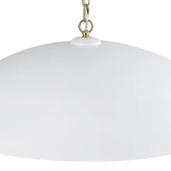 (OpenBox) Vintage Oversized Flat Dome Metal Pendant Light