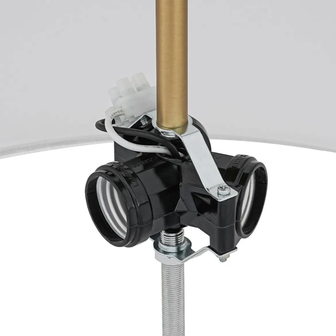 Retro Wide Drum Round Linen Cage Semi Flush Mount