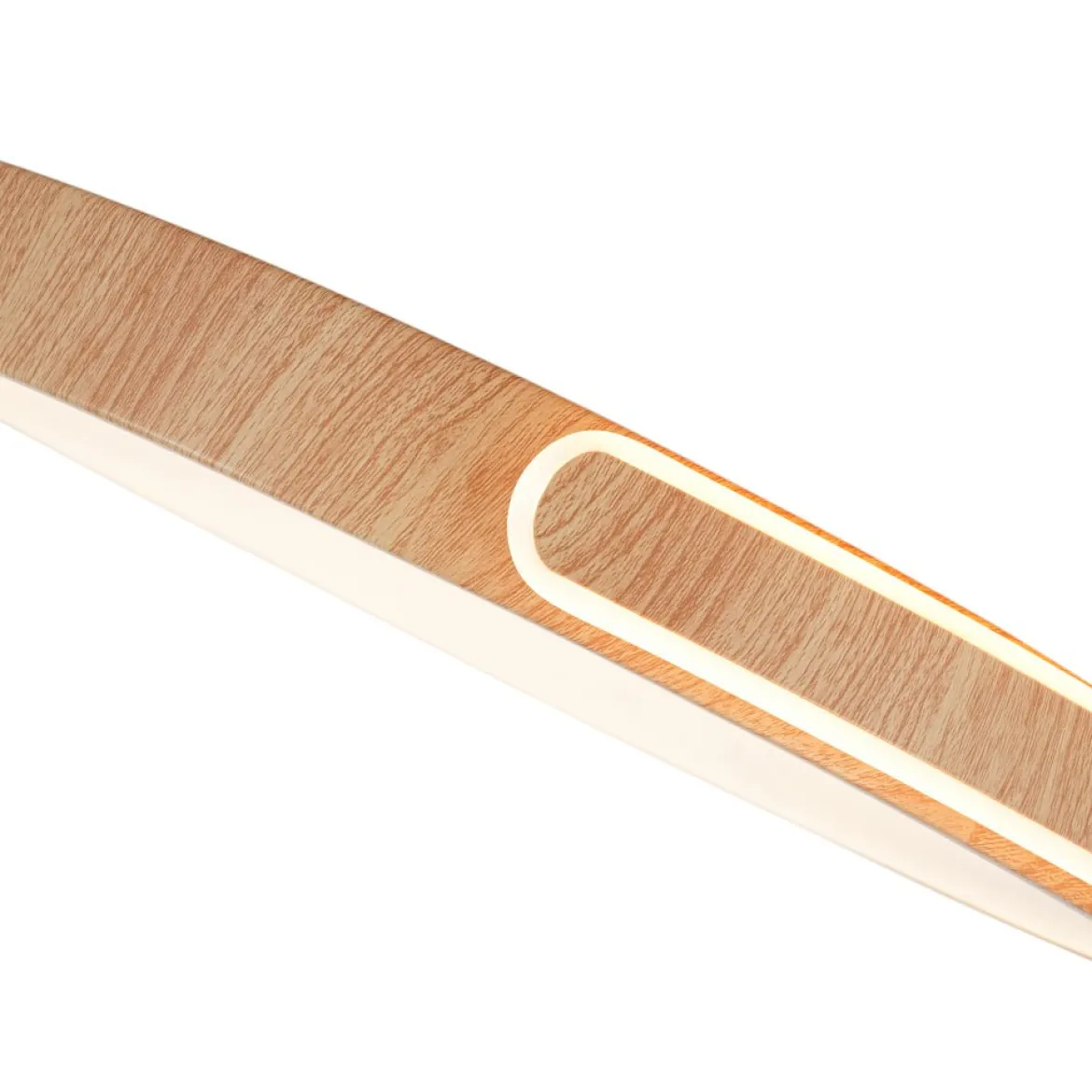 Scandinavian Dimmable LED Round Wood Grain Flush Mount