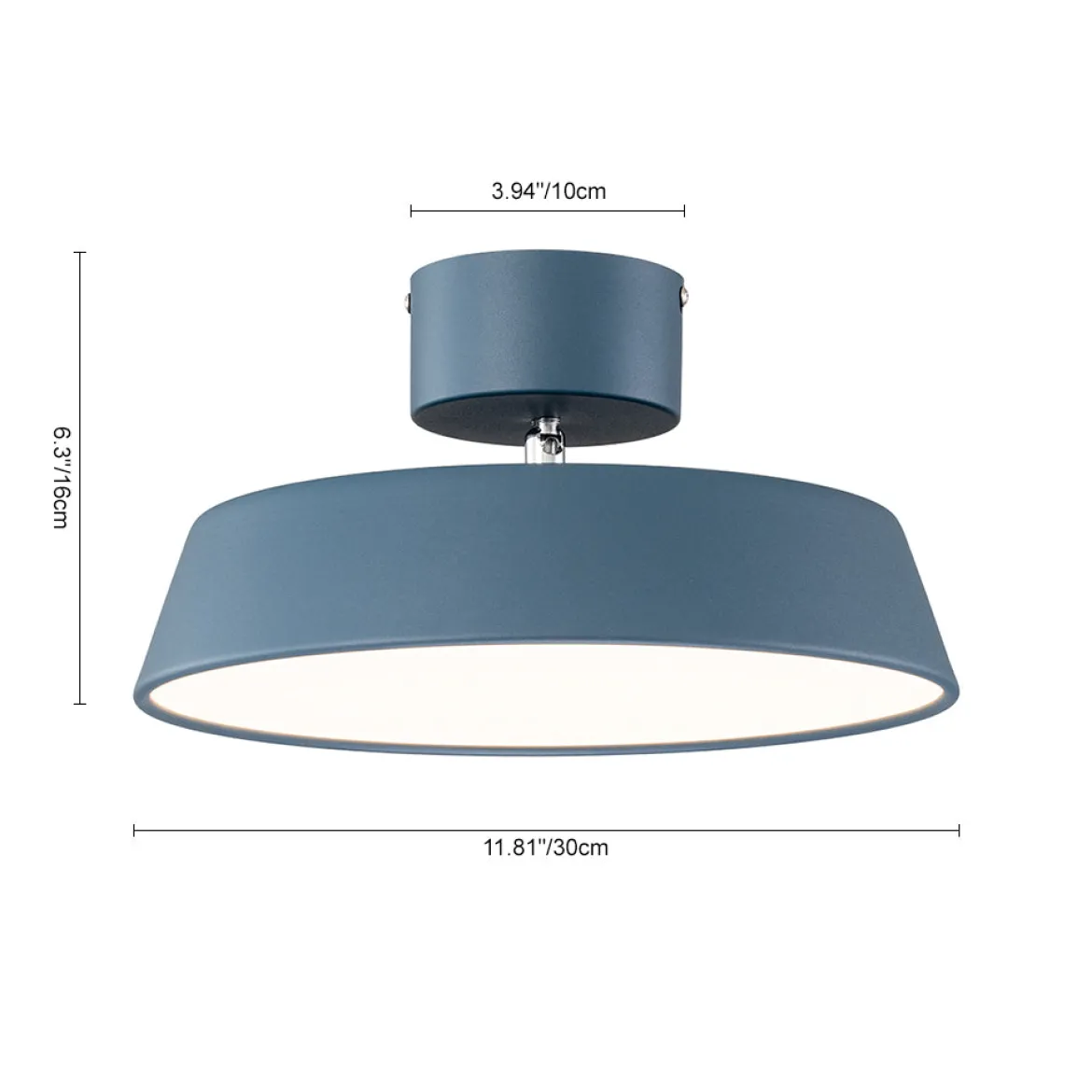 Scandinavian LED Semi Flush Ceiling Light