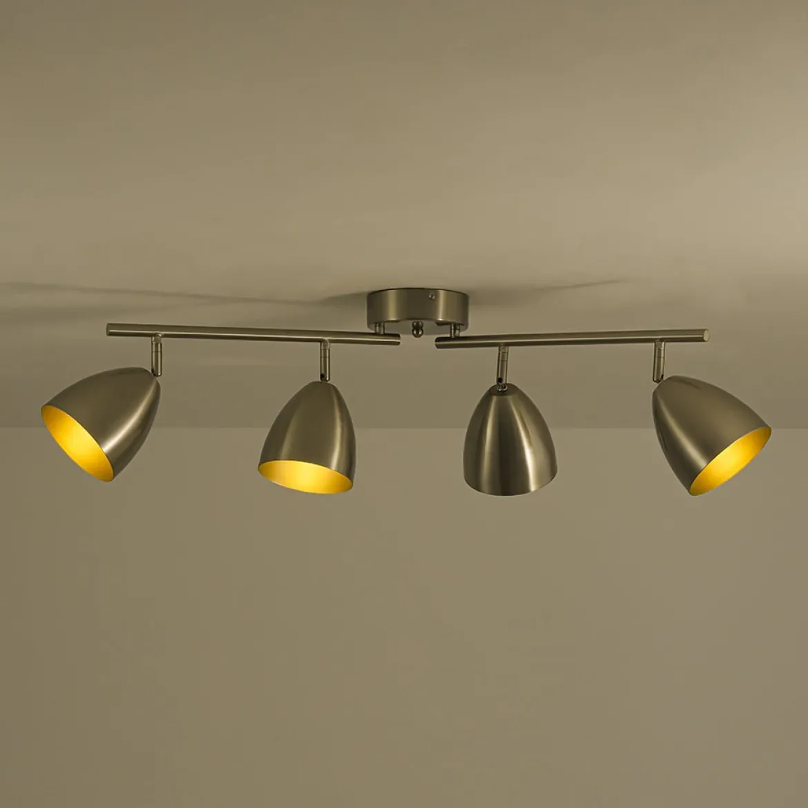 Scandinavian 4-Light Adjustable Spotlight Island Linear Track Light