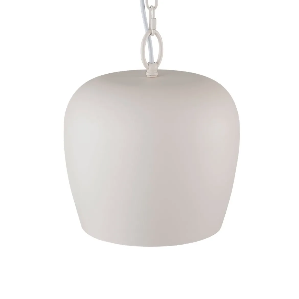 Scandinavian 1-Light Geometric White Kitchen Pendant Light