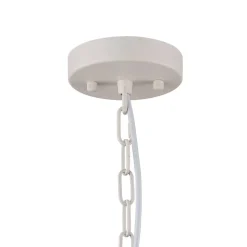 Scandinavian 1-Light Geometric White Kitchen Pendant Light
