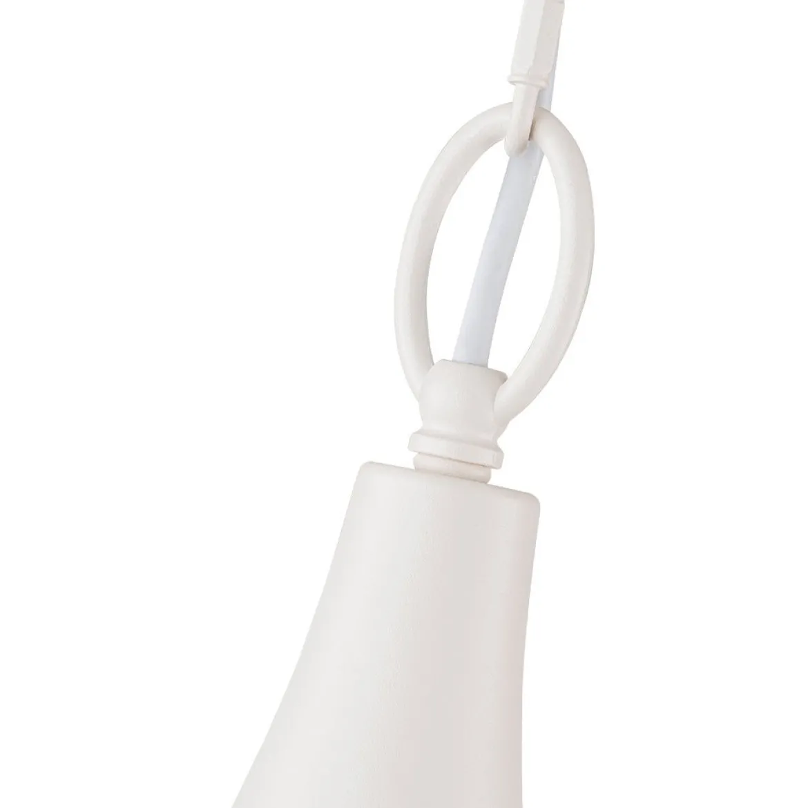 Scandinavian 1-Light Geometric White Kitchen Pendant Light