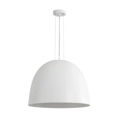 Scandinavian Oversized Iron White Bell Dome Pendant Light