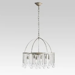 Shabby Chic Crystal Raindrop Chandelier