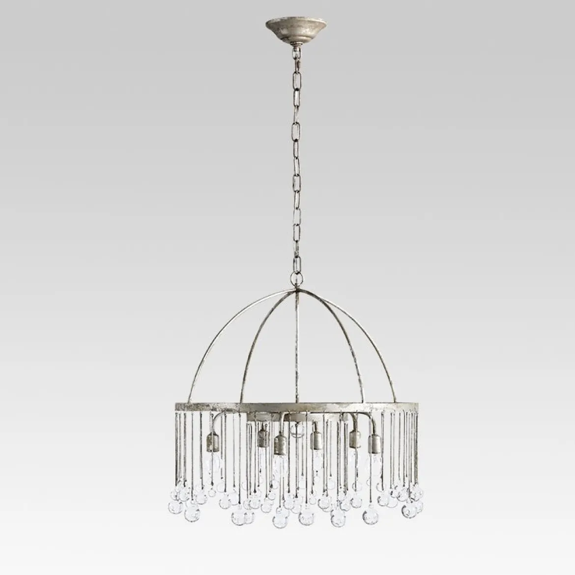 Shabby Chic Crystal Raindrop Chandelier