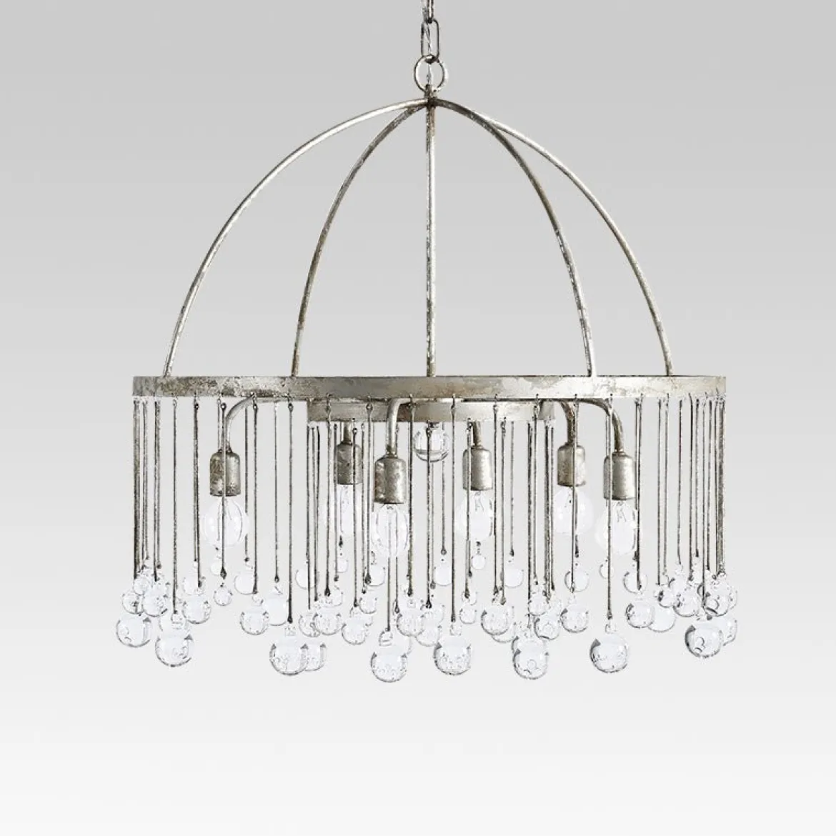 Shabby Chic Crystal Raindrop Chandelier