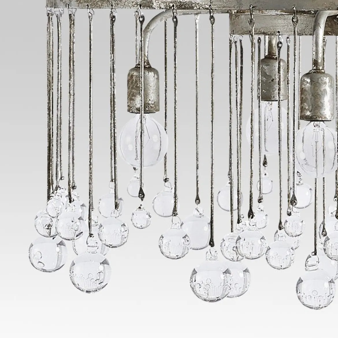 Shabby Chic Crystal Raindrop Chandelier