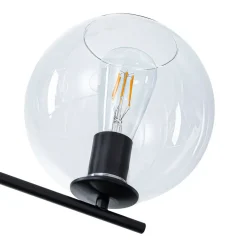 Simple 4-light Clear Glass Globe Round Sputnik Chandelier