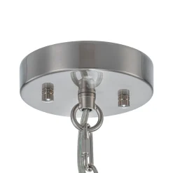 Tiered Hammered Water Glass Round Semi Flush Mount