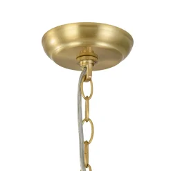 Vintage Luxe Farmhouse Large Iron Bell Pendant Light