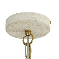 Vintage Oversized Flat Dome Metal Pendant Light