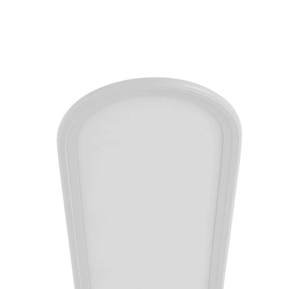 White Long Oval Warm Dimmable LED Semi Flush Mount