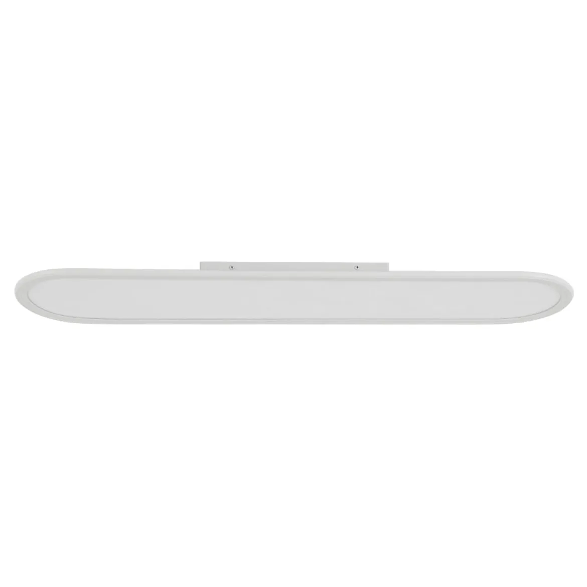 White Long Oval Warm Dimmable LED Semi Flush Mount
