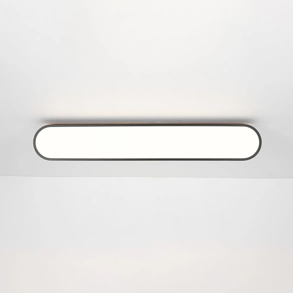 Wood Accent Oval Dimmable LED Flush Mount Ceiling Light