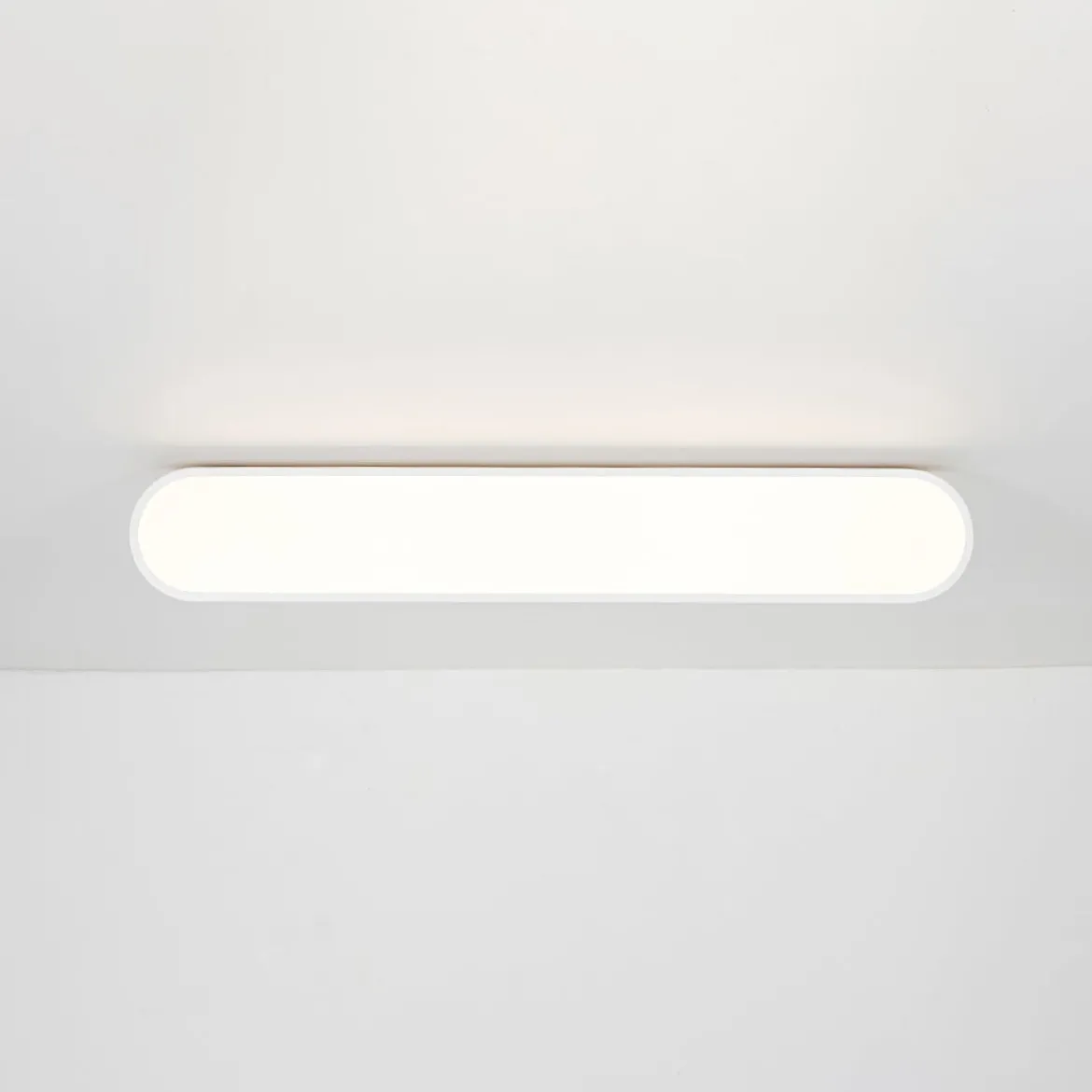 Wood Accent Oval Dimmable LED Flush Mount Ceiling Light