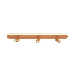 Wood Oval LED Adjustable Spotlight Ceiling Track Light